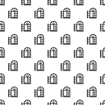 Window frame pattern seamless Ilustración de archivo