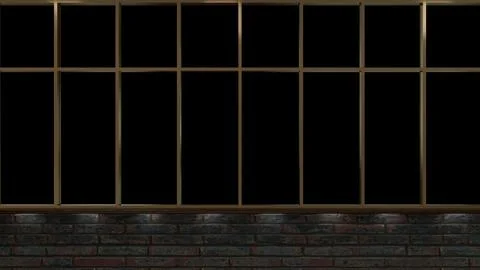 Window frame on a transparent background Stock Photos