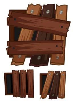 Window frames with bad condition Stock-Illustration