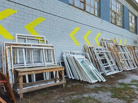 Window frames Stock Photos