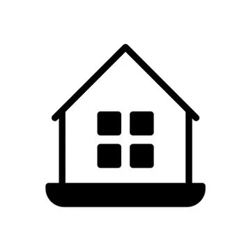 Window glyph flat icon イラスト素材