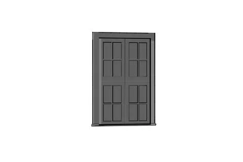 Window grey 3d rendering white background 스톡 일러스트