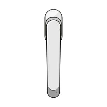 Window handle closing opening controlling access Illustrazione stock
