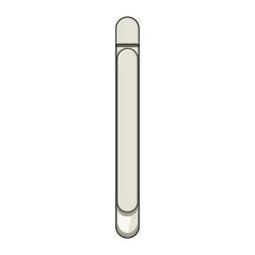 Window handle concept for home architectural detail Illustration