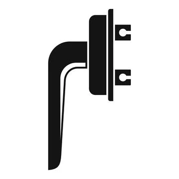 Window handle icon, simple style Ilustración de archivo