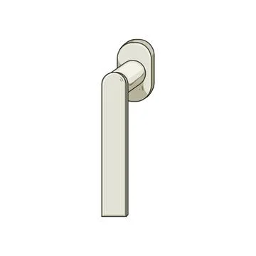 Window handle lever for opening and closing frame Illustration