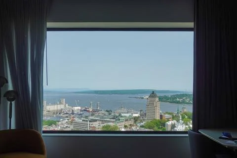 Window Harbor View Stock Photos