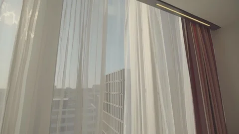 Window in hotel 4K Vídeos de archivo 110692705