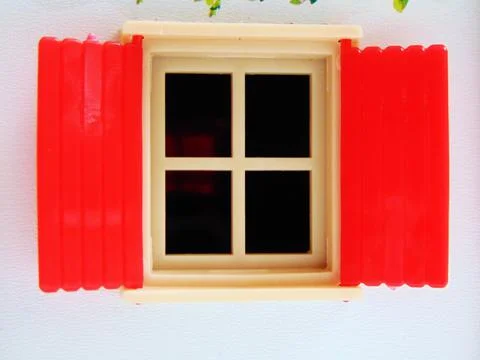 Window of a house - toy Stock Photos