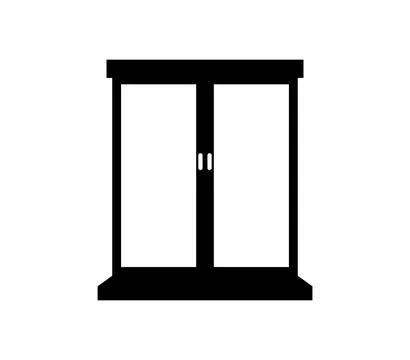 Window icon illustrated in vector on white background Stock Illustration