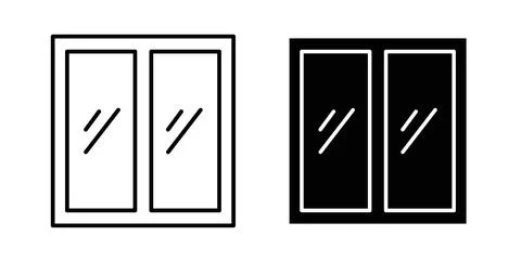 Window icon Illustration designs pack for Web Stock Illustration
