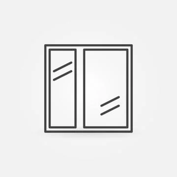 Window icon or line logo Stock Illustration