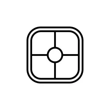 Window icon vector Stock Illustration