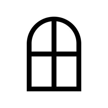 Window icon vector Stock Illustration