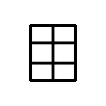 Window icon vector Stock Illustration