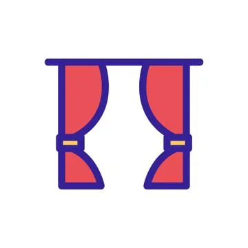 Window icon vector. Isolated contour symbol illustration 스톡 일러스트