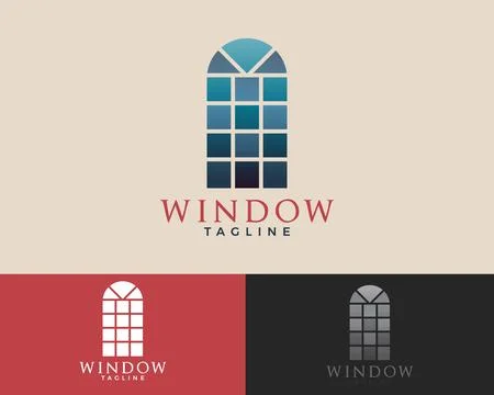 Window Icon Vector Logo Template Stock Illustration