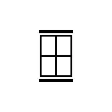 Window icon vector. window vector illustration Stock Illustration