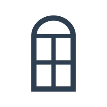 Window icon on white background. Stock Illustration
