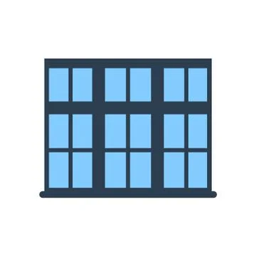 Window icon on white background. Stock Illustration