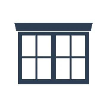 Window icon on white background. Stock Illustration