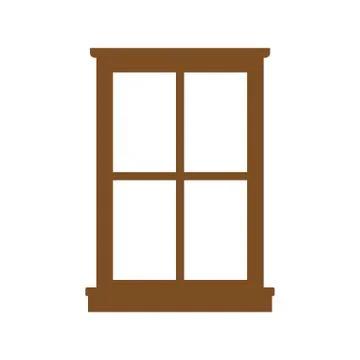 Window icon on white background. Stock Illustration