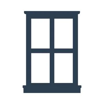 Window icon on white background. Stock Illustration