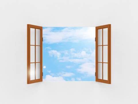The window Stock Illustration