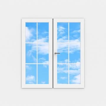 The window Stock Illustration