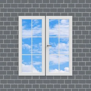 The window Stock Illustration