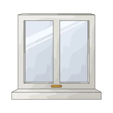 Window illustration Ilustración de archivo