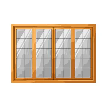 Window illustration Ilustración de archivo