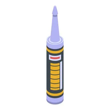 Window installation foam icon, isometric style Stock Illustration