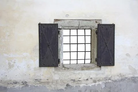Window with iron bars Stock Photos
