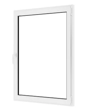 Window isolated on white background. 3d illustration Stock Illustration