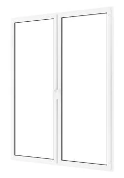 Window isolated on white background. 3d illustration Illustrazione stock