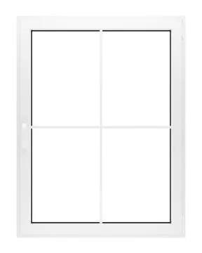 Window isolated on white background. 3d illustration Illustrazione stock