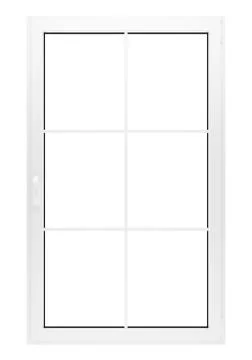 Window isolated on white background. 3d illustration Stock Illustration