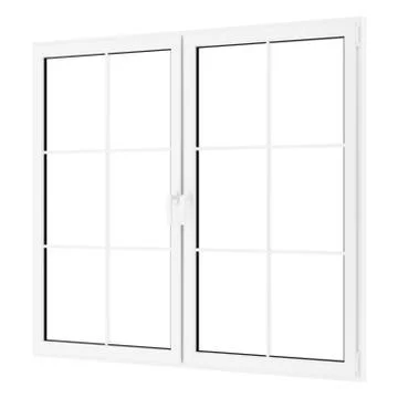 Window isolated on white background. 3d illustration Stock Illustration