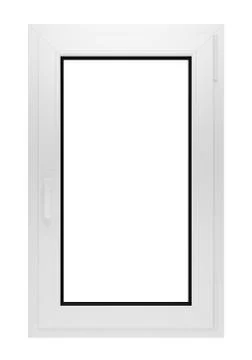 Window isolated on white background Illustrazione stock