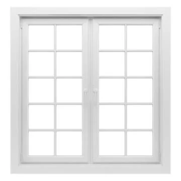 Window isolated on white background Illustrazione stock