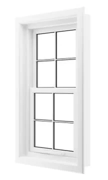 Window isolated on white background Stock Illustration