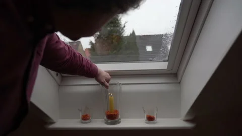 Window. It is raining outside the window. Stock Footage 192653276