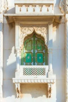 Window at Jaswant Thada Stock Photos