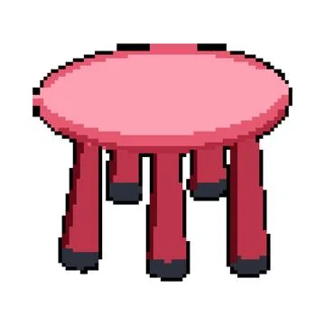 Window kid table pixel art vector illustration Illustrazione stock