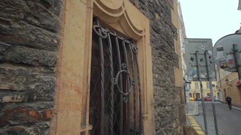 Window, lattice, medieval building Stock Footage 69215398