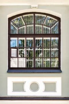 Window with a lattice. Stock Photos
