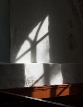 Window light in church Stock Photos