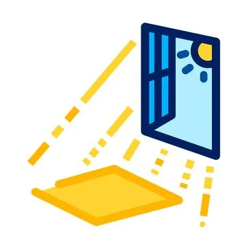 Window light colorful vector icon illustration Ilustración de archivo
