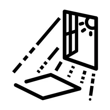 Window light vector icon illustration Stock Illustration